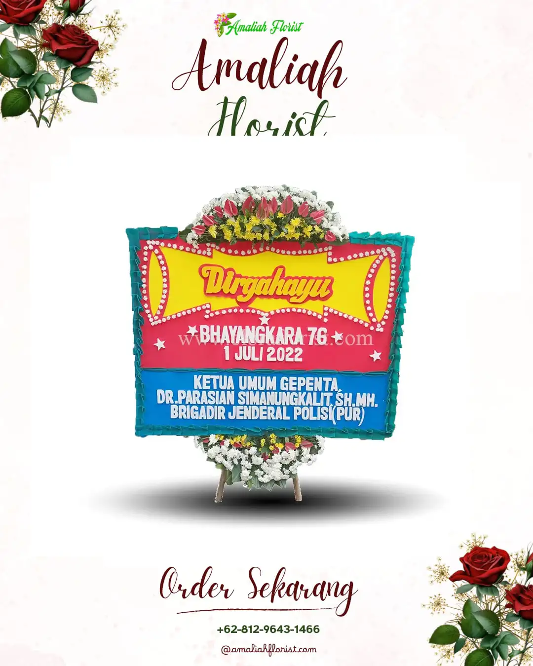 Papan Bunga HUT Ulang Tahun Kepulauan Sula